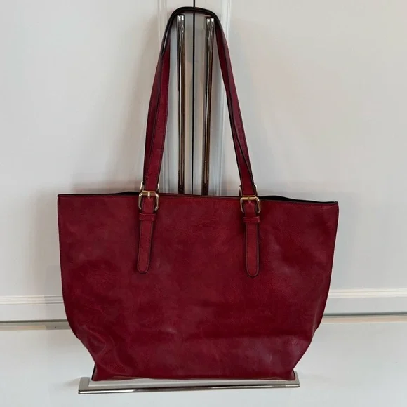 Red Purse Tote Shoulder Bag NWOT - Picture 4 of 4